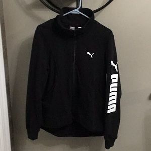 Puma zip up sweatshirt. Size x large. Black , new without tags